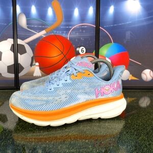 HOKA One One Blue and Orange Running Shoes Womens Size 7.5B